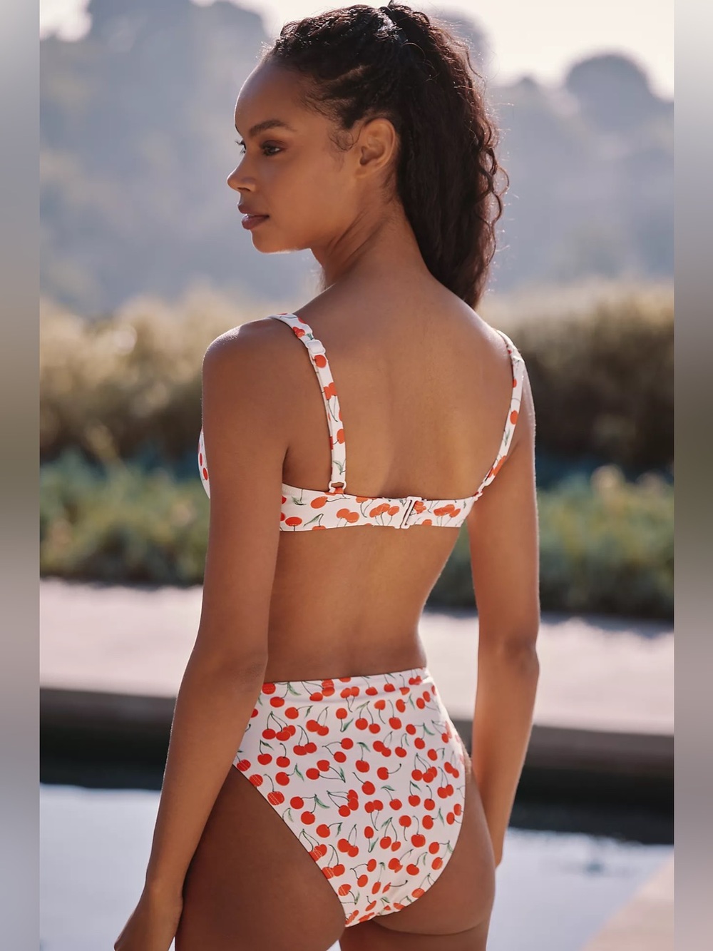 Good American Demi Balconette Bikini Top and Bottoms in Cherry - Picture 4 of 12